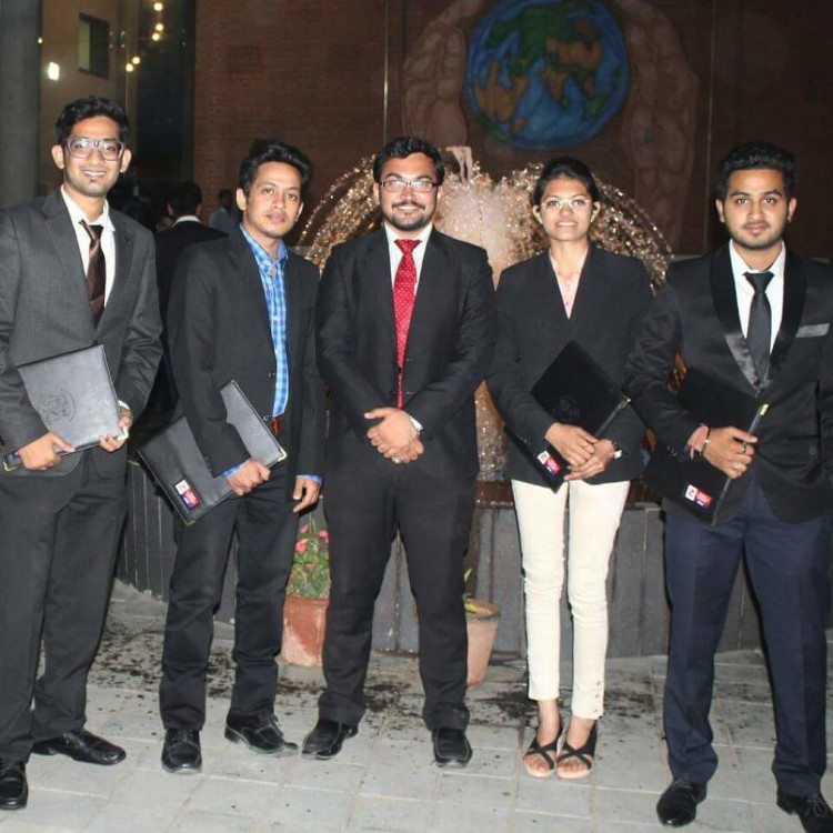 With my students out side the Paryavan Mandir, Ahmedabad; Prior to GTU I-Scale Awards