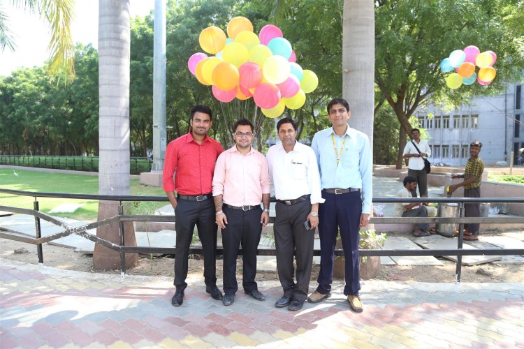 With my colleagues at Parul University, 2015