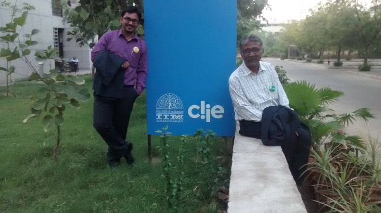 With Prof. Shantanu Chakravarthy at IIM Ahmedabad