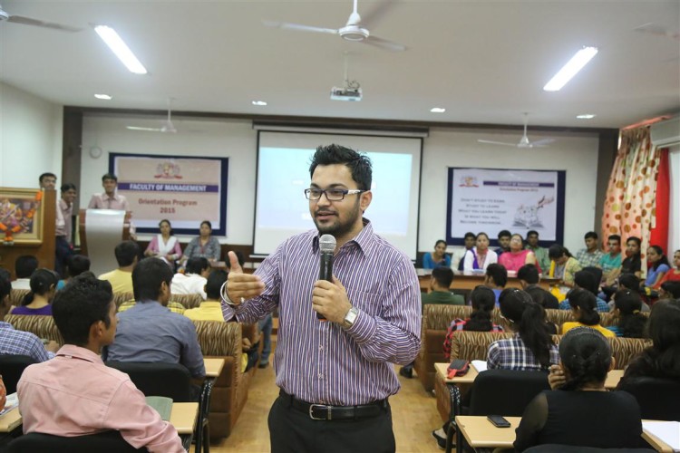 Addressing the Freshers on 