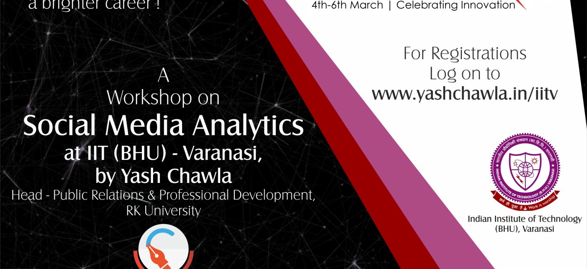 Workshop on Social Media Analytics at Technex – IIT (BHU), Varanasi