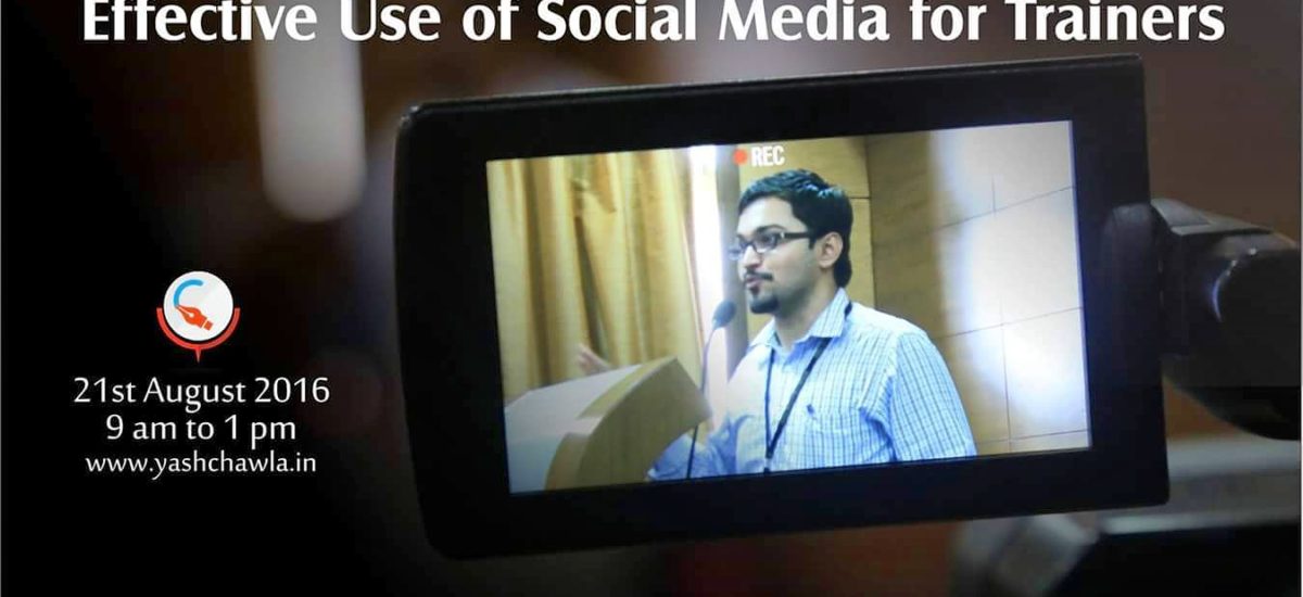 Workshop on Effective Use of Social Media for Trainers at ISTD Navi Mumbai